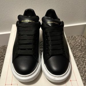 Alexander McQueen Black and White Athletic Shoes